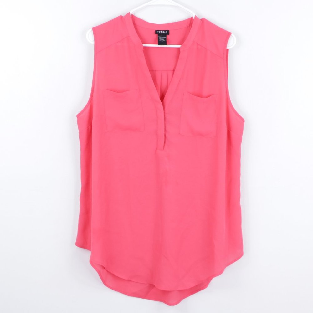 Cute Pink Torrid Women's V-neck Tank Top Size 0